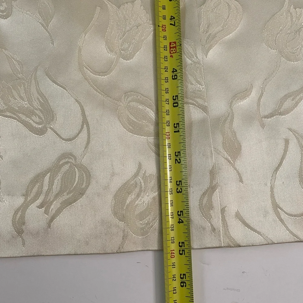 Classic Brocade Chinese Cheongsam/ Qipao Dress with Tulip Prints Ankle Length - Picture 6 of 10